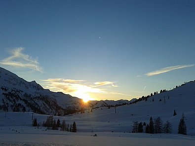 Sonnenuntergang in den Radstädter Tauern