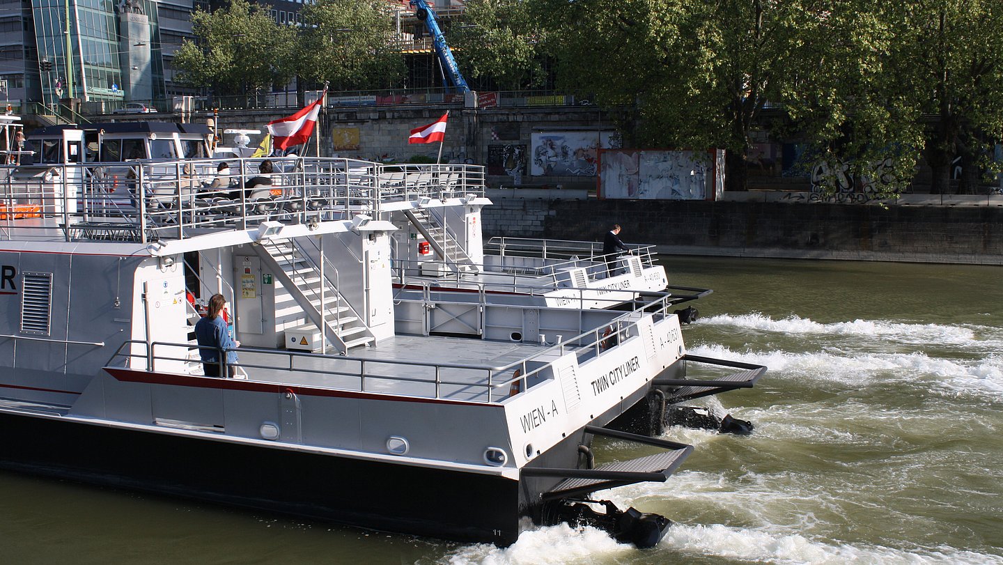 Twin City Liner unterwegs von Wien nach Bratislava