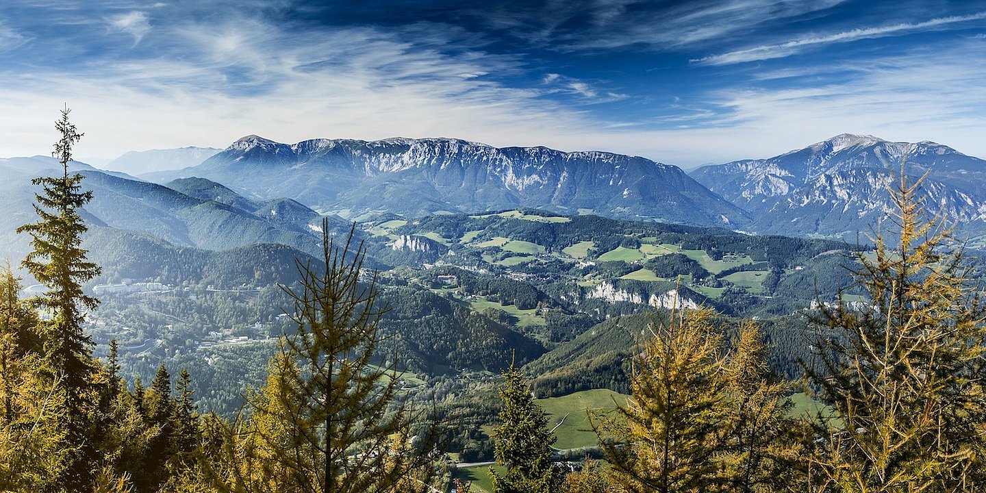 Blick vom Semmering auf Sonnwendstein