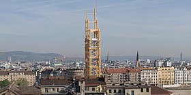 Aussicht vom bahnorama über Wien