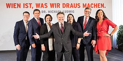 Jürgen Czernohorszky, Peter Hanke , Veronica Kaup-Hasler, Michael Ludwig, Kathrin Gaal, Peter Hacker, Ulli Sima 