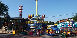 Einige Attraktionen im Böhmischen Prater