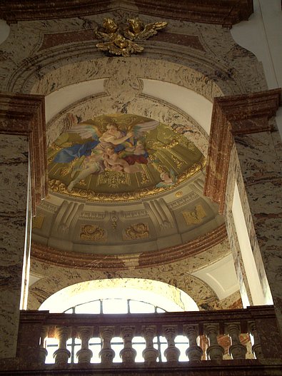 Bild von Deckengemälde in der Karlskirche.