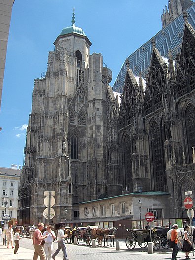 Bild vom Nordturm des Stephansdomes, der die Pummerin beherbergt.