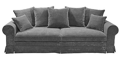 graues großes Sofa