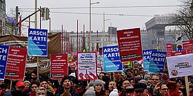 Demonstration Gewerkschft