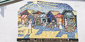 Mosaik eines Marktes