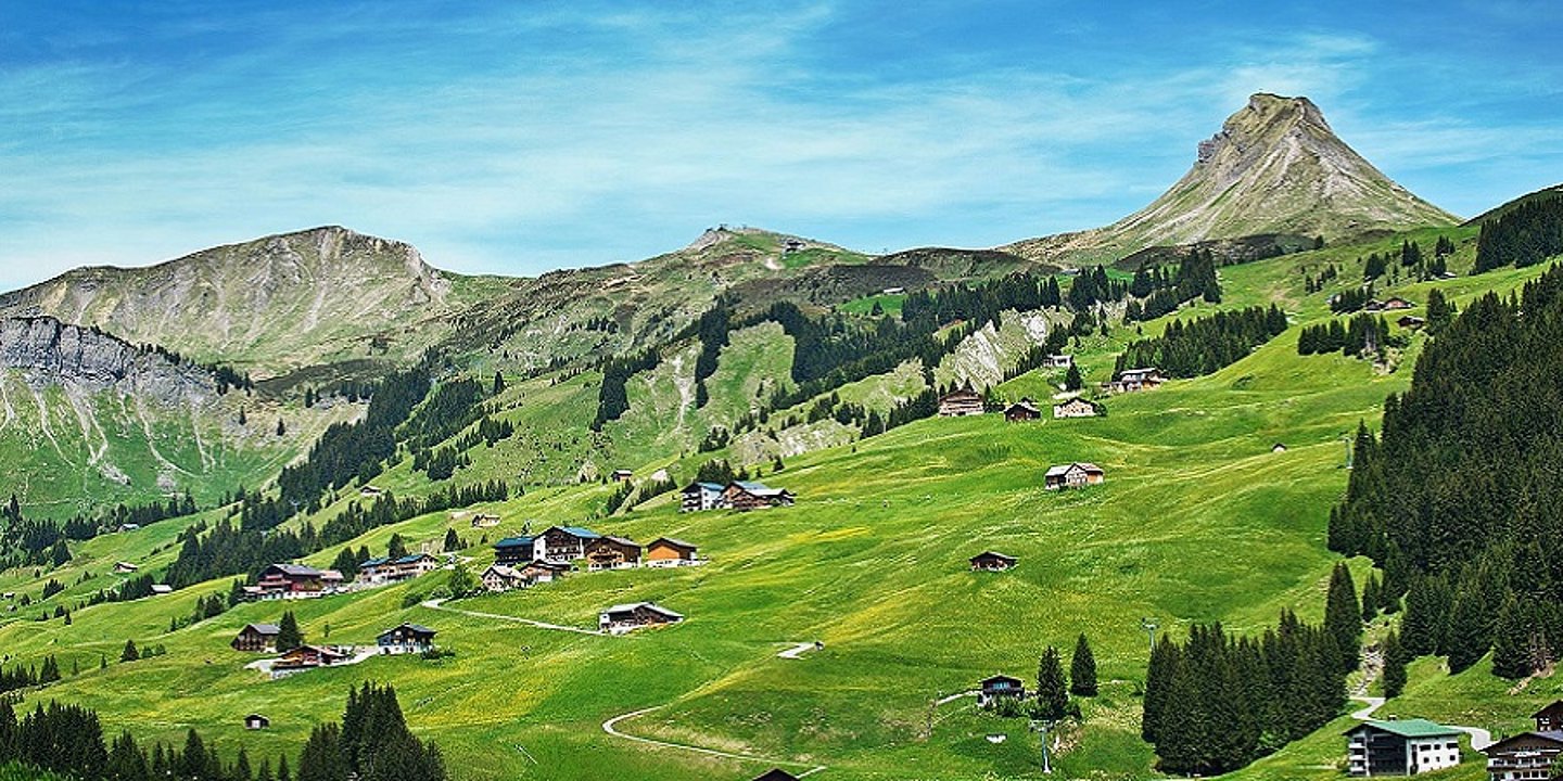 Die Uga Mittagspitze in Damüls, ein Traum für Bergfans